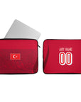 Laptop sleeve with the Turkey 2026 Away football shirt design by RIPA Football