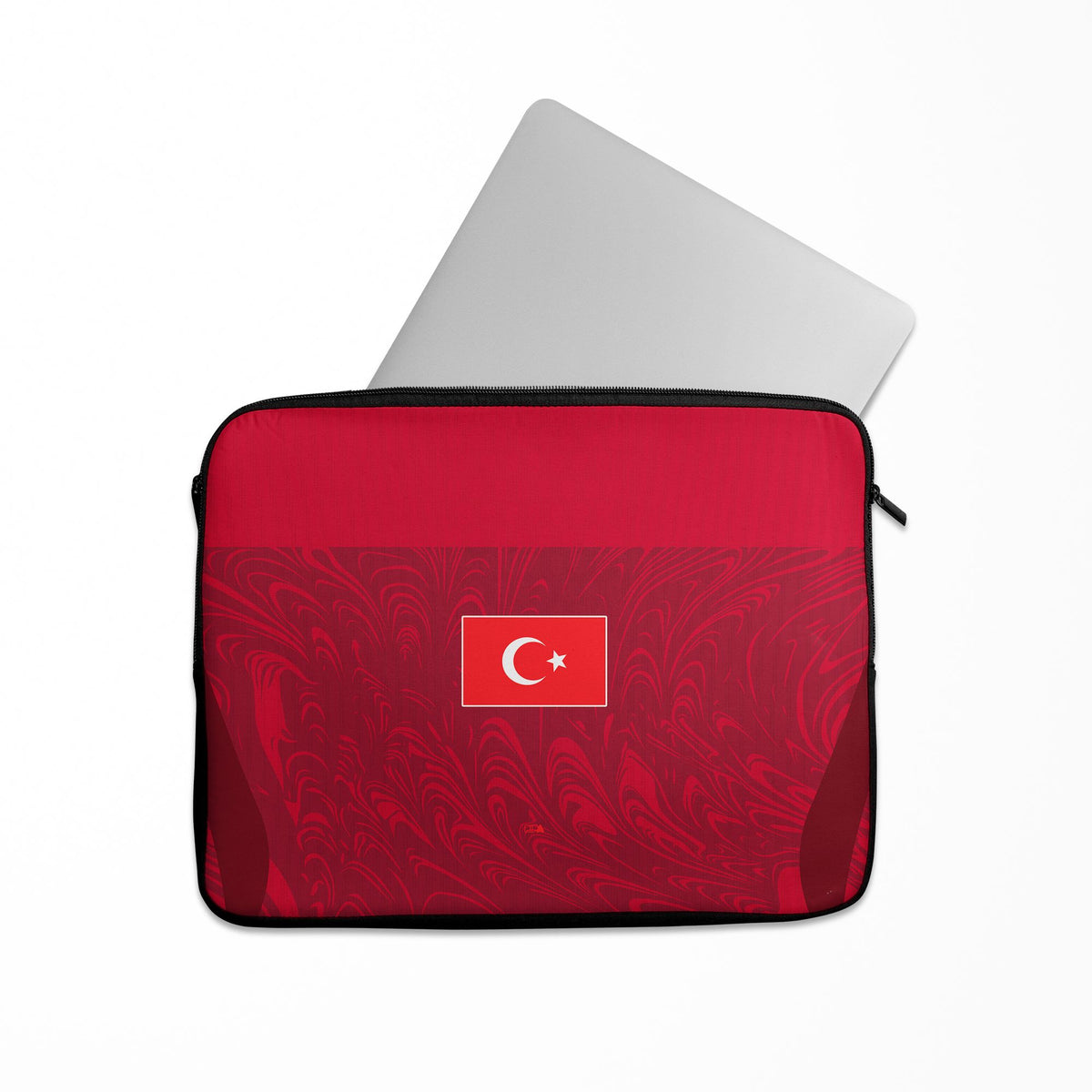 Laptop sleeve with the Turkey 2026 Away football shirt design by RIPA Football
