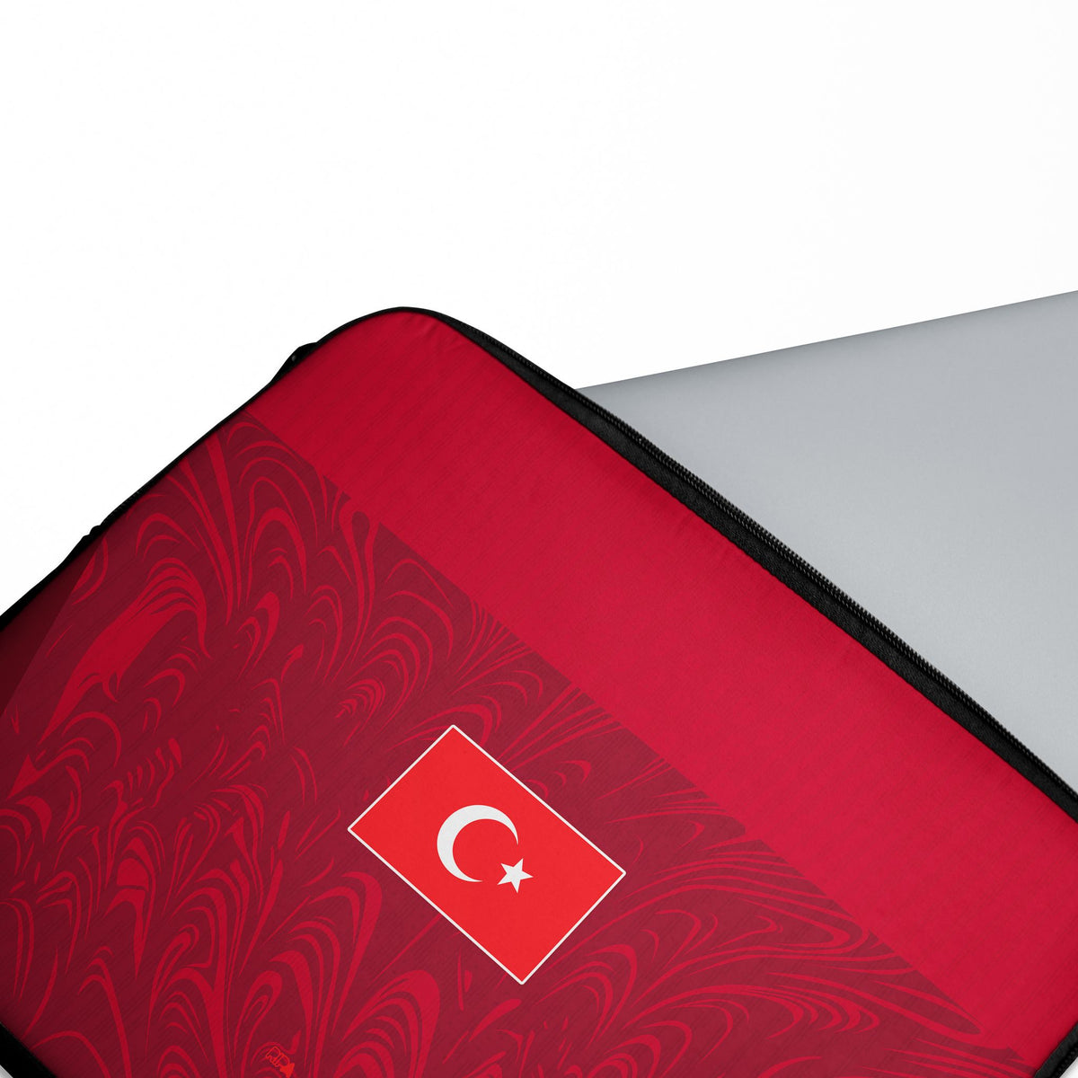 Laptop sleeve with the Turkey 2026 Away football shirt design by RIPA Football