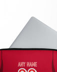Laptop sleeve with the Turkey 2026 Away football shirt design by RIPA Football