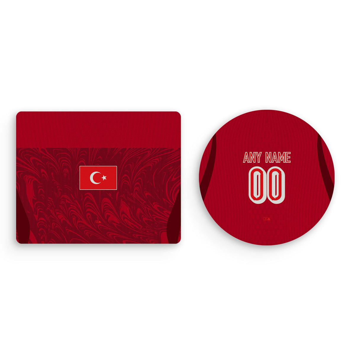Mouse pad with the Turkey 2026 Away football shirt design by RIPA Football