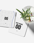 Coaster with the Uzbekistan 2026 Away football shirt design by RIPA Football