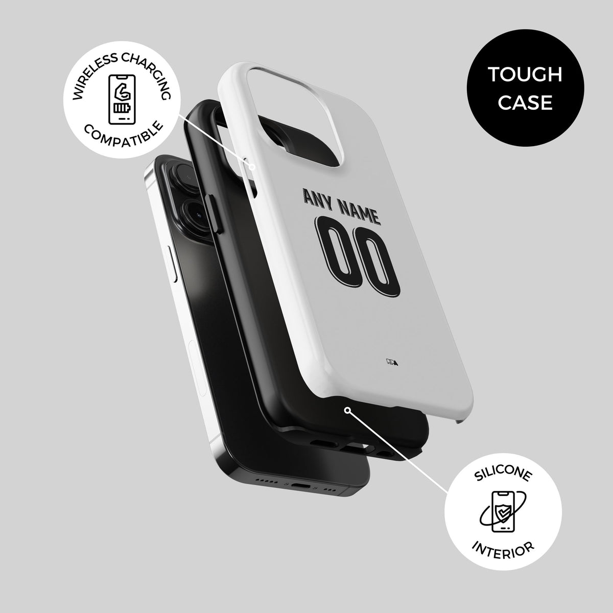 Phone case with the Uzbekistan 2026 Away football shirt design by RIPA Football