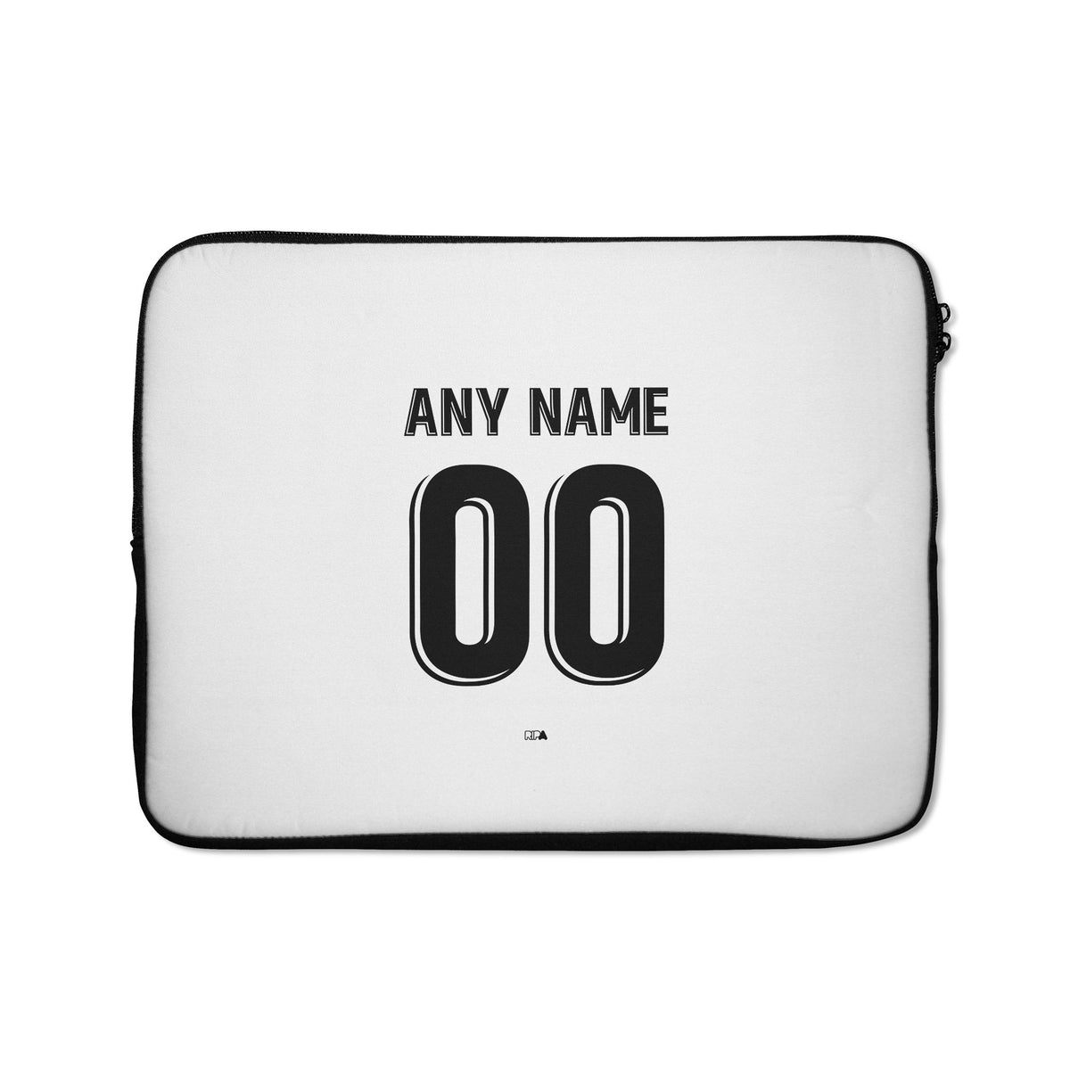 Laptop sleeve with the Uzbekistan 2026 Away football shirt design by RIPA Football