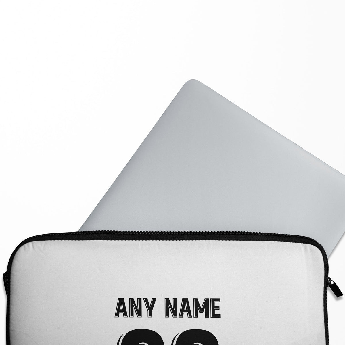Laptop sleeve with the Uzbekistan 2026 Away football shirt design by RIPA Football
