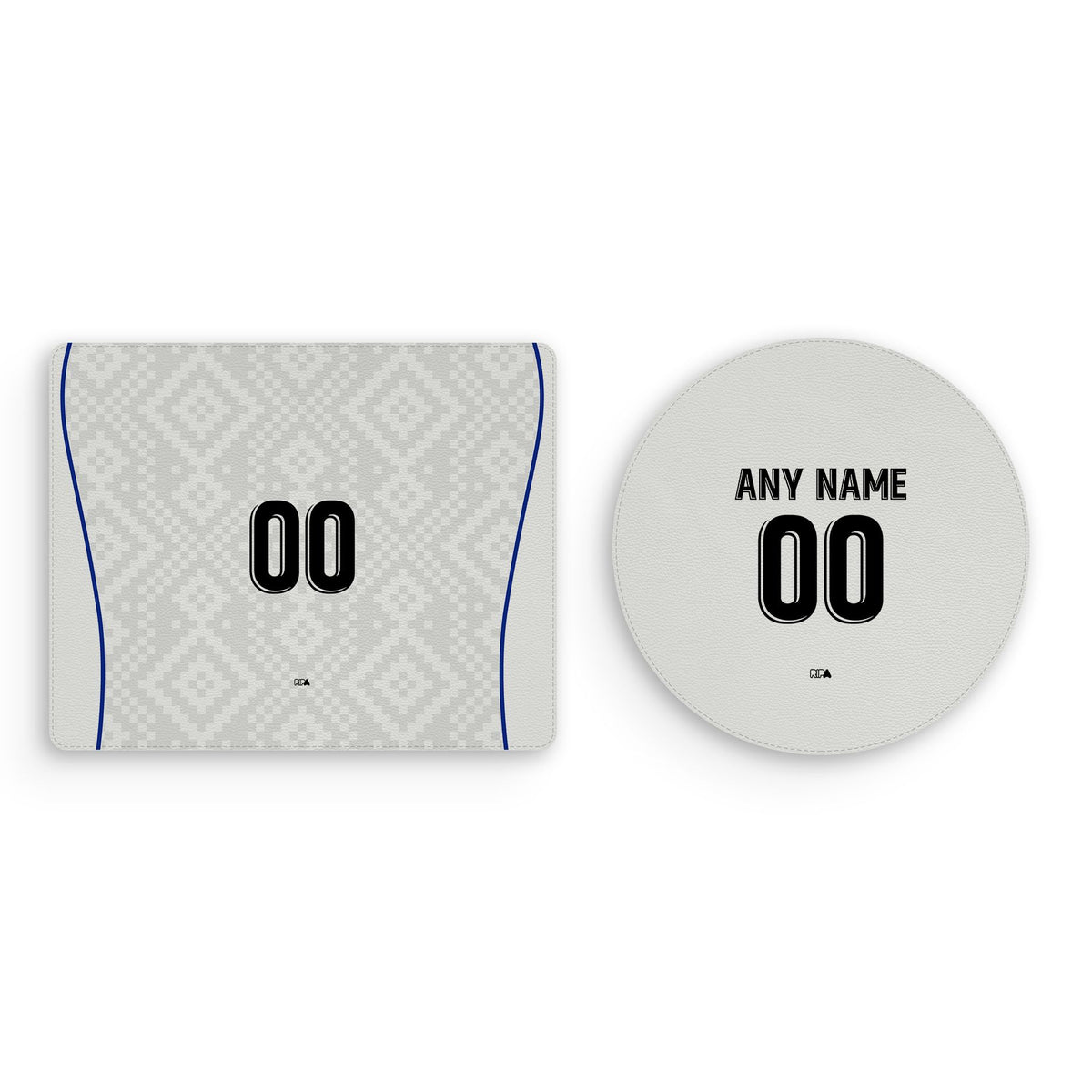 Mouse pad with the Uzbekistan 2026 Away football shirt design by RIPA Football