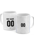 Mug with the Uzbekistan 2026 Away football shirt design by RIPA Football