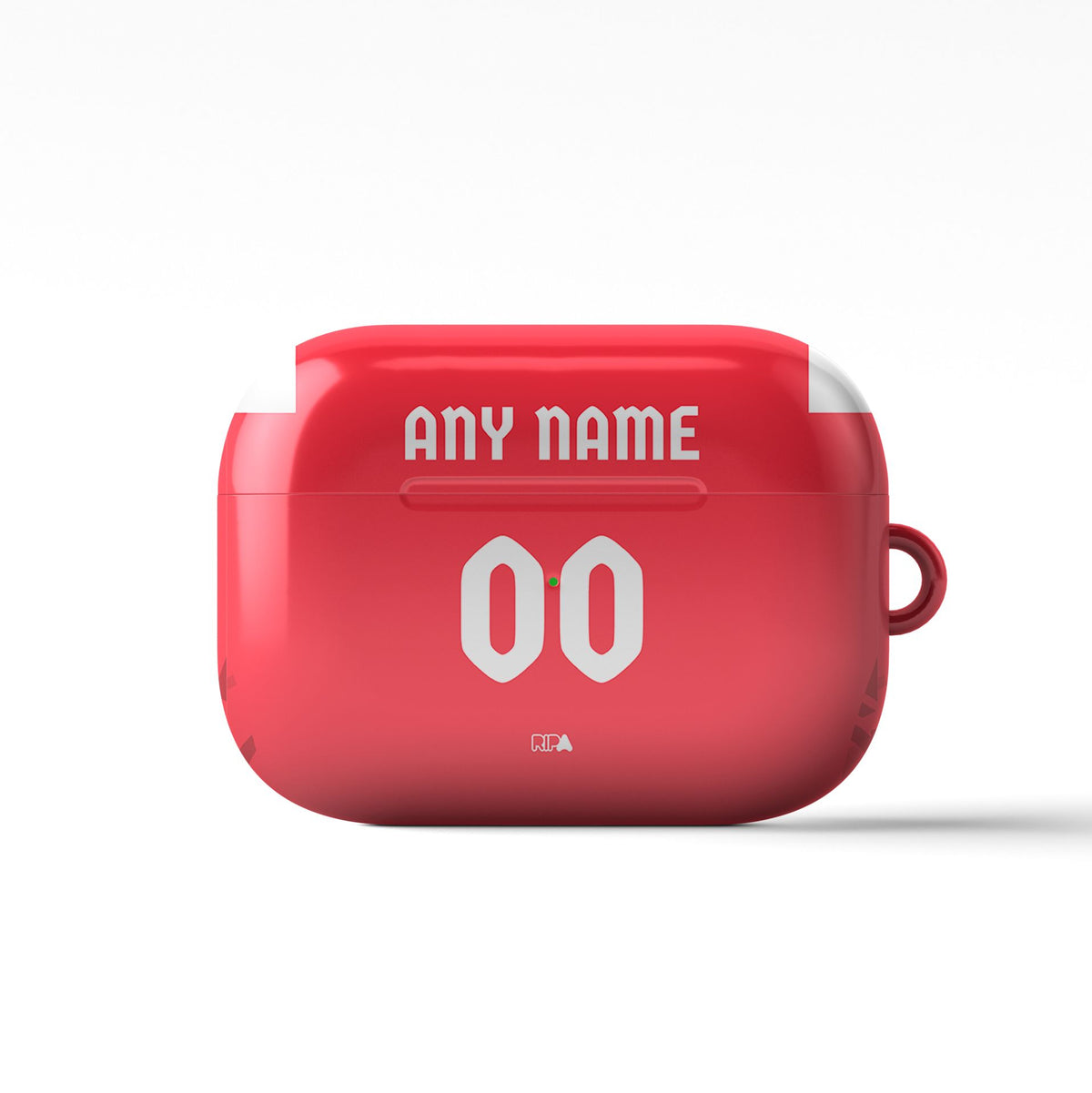 AirPods case with the Kaiserslautern 2026-27 Home football shirt design by RIPA Football