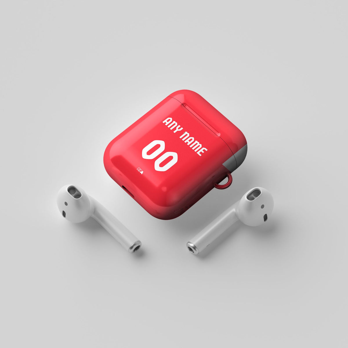AirPods case with the Kaiserslautern 2026-27 Home football shirt design by RIPA Football