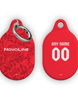 AirTag holder with the Kaiserslautern 2026-27 Home football shirt design by RIPA Football