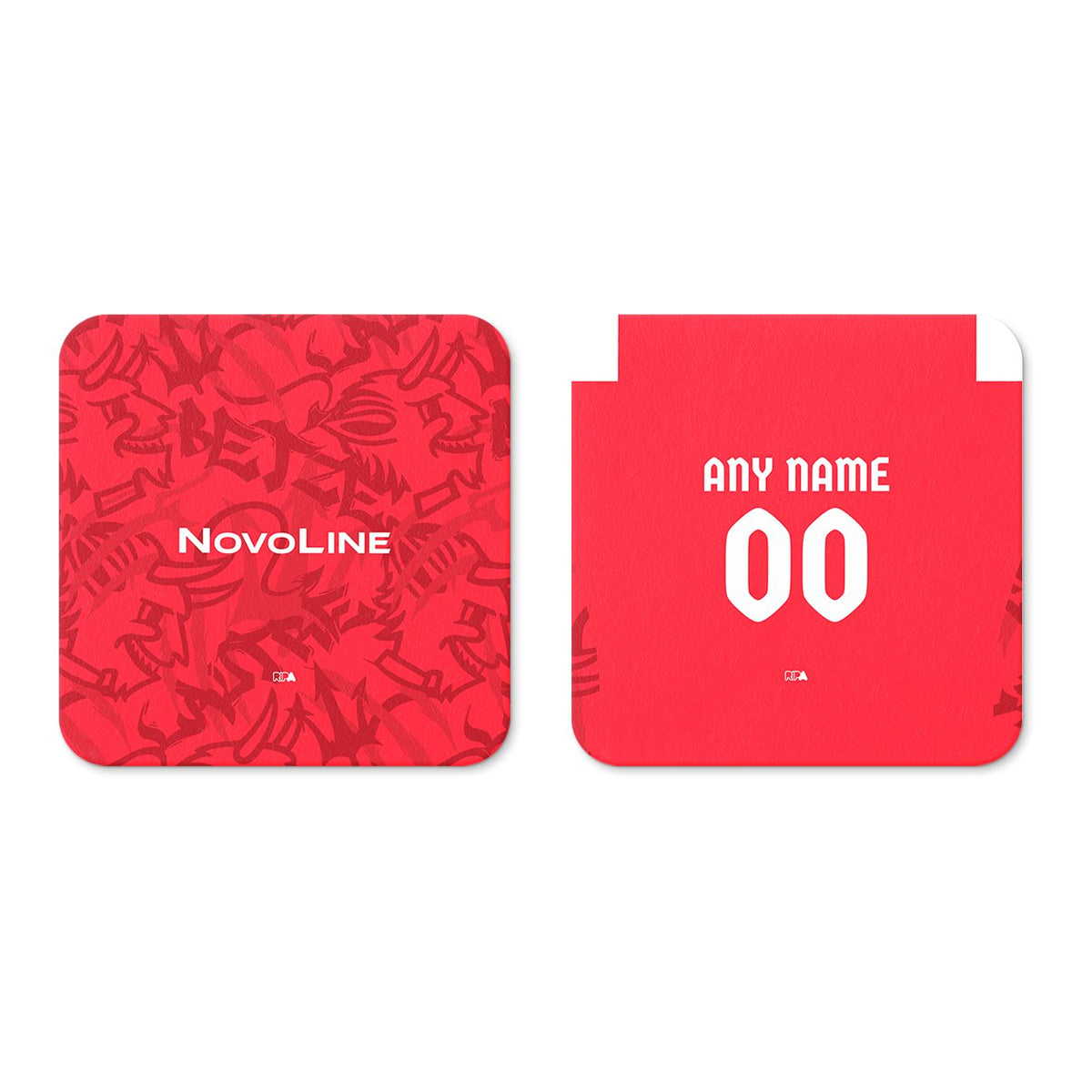 Coaster with the Kaiserslautern 2026-27 Home football shirt design by RIPA Football