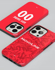 Phone case with the Kaiserslautern 2026-27 Home football shirt design by RIPA Football