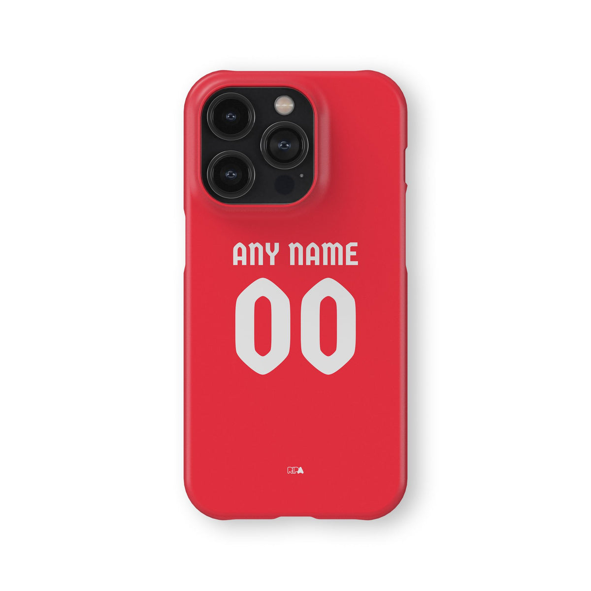 Phone case with the Kaiserslautern 2026-27 Home football shirt design by RIPA Football