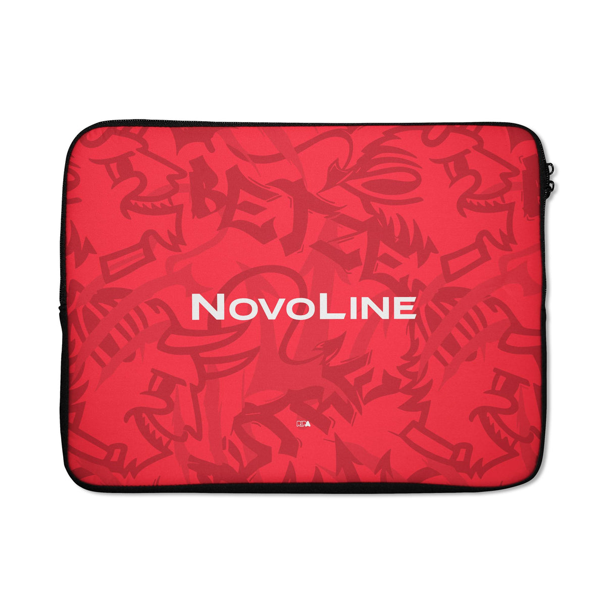 Laptop sleeve with the Kaiserslautern 2026-27 Home football shirt design by RIPA Football