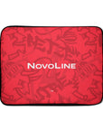 Laptop sleeve with the Kaiserslautern 2026-27 Home football shirt design by RIPA Football