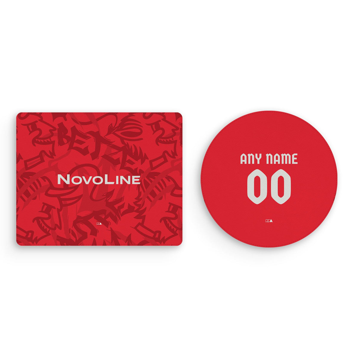 Mouse pad with the Kaiserslautern 2026-27 Home football shirt design by RIPA Football