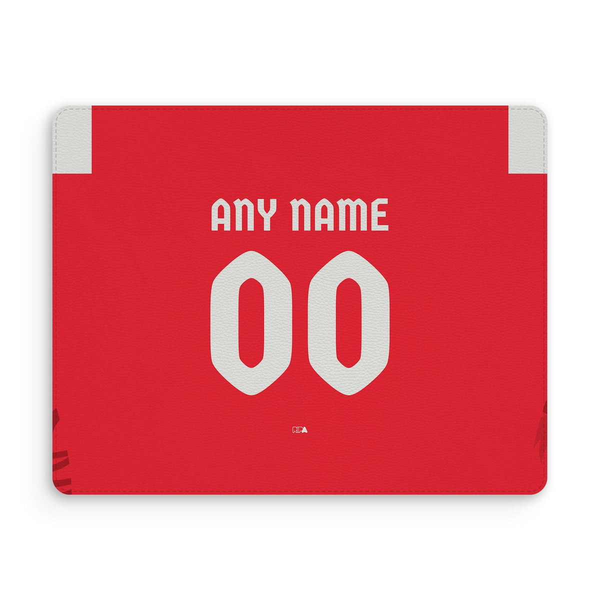Mouse pad with the Kaiserslautern 2026-27 Home football shirt design by RIPA Football