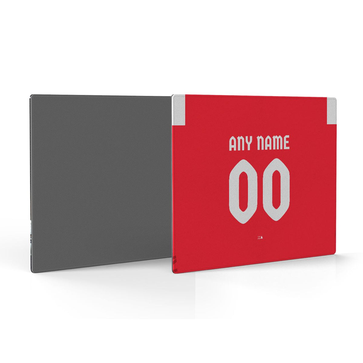 Mouse pad with the Kaiserslautern 2026-27 Home football shirt design by RIPA Football