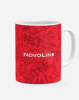 Mug with the Kaiserslautern 2026-27 Home football shirt design by RIPA Football