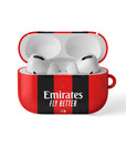 AirPods case with the AC Milan 2026-27 Home football shirt design by RIPA Football