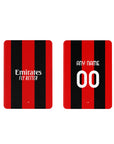iPad case with the AC Milan 2026-27 Home football shirt design by RIPA Football