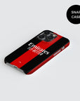 Phone case with the AC Milan 2026-27 Home football shirt design by RIPA Football