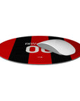Mouse pad with the AC Milan 2026-27 Home football shirt design by RIPA Football