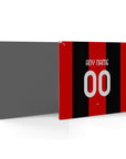 Mouse pad with the AC Milan 2026-27 Home football shirt design by RIPA Football