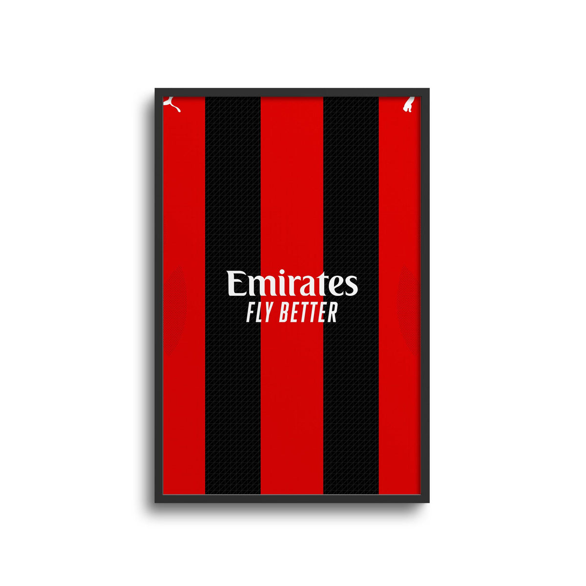 Print with the AC Milan 2026-27 Home football shirt design by RIPA Football