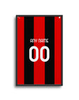 Print with the AC Milan 2026-27 Home football shirt design by RIPA Football