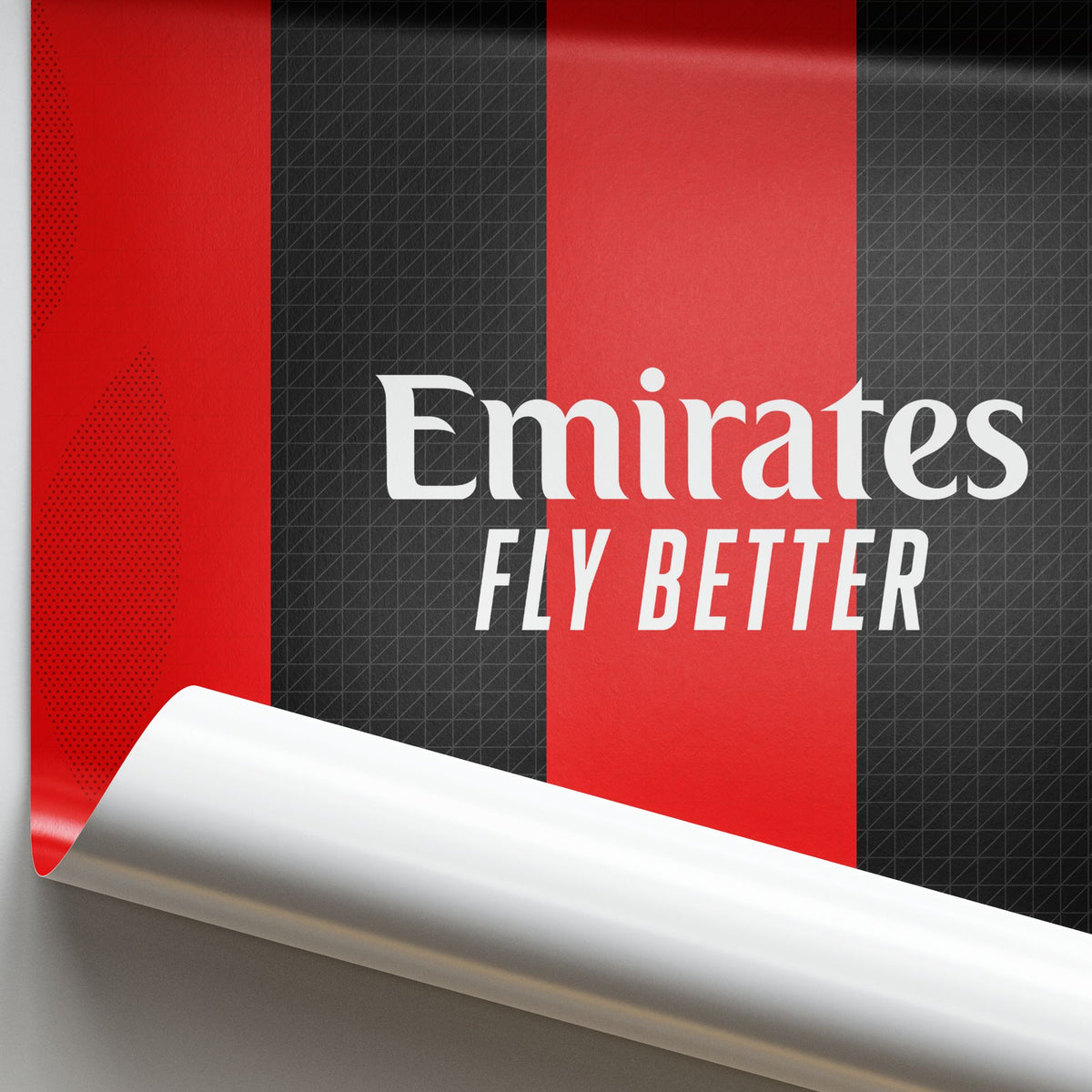 Print with the AC Milan 2026-27 Home football shirt design by RIPA Football