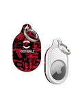 AirTag holder with the AC Milan 2026-27 Prematch football shirt design by RIPA Football