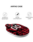 AirTag holder with the AC Milan 2026-27 Prematch football shirt design by RIPA Football
