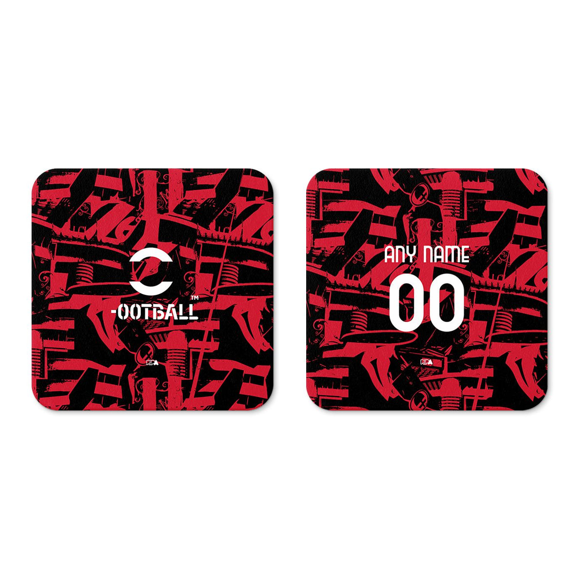 Coaster with the AC Milan 2026-27 Prematch football shirt design by RIPA Football