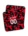 Coaster with the AC Milan 2026-27 Prematch football shirt design by RIPA Football