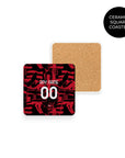 Coaster with the AC Milan 2026-27 Prematch football shirt design by RIPA Football