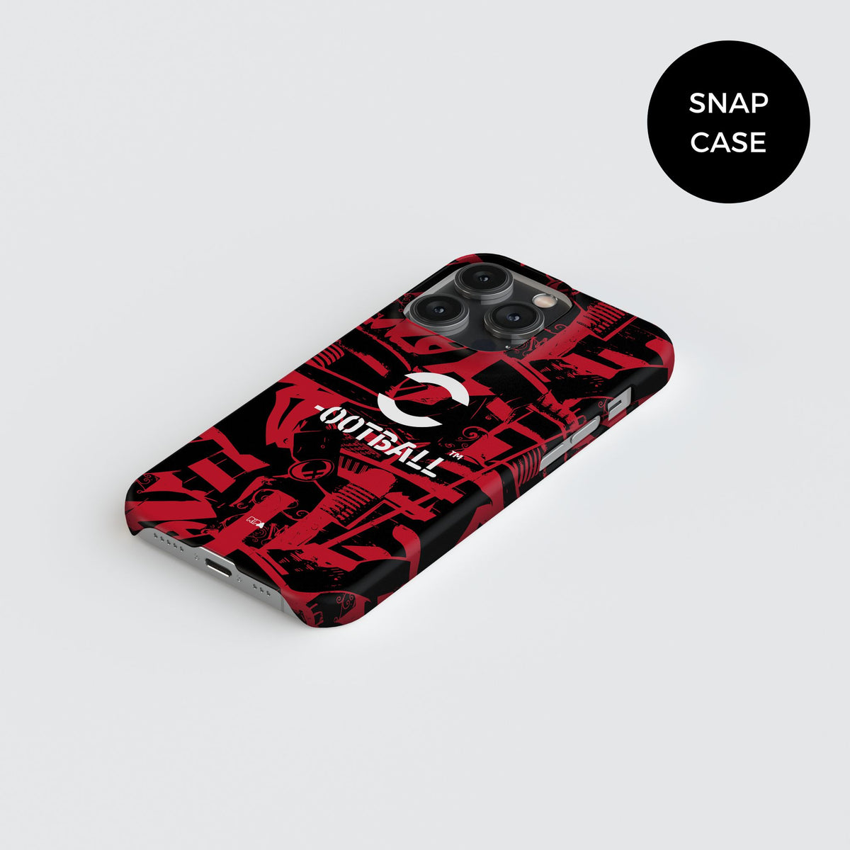 Phone case with the AC Milan 2026-27 Prematch football shirt design by RIPA Football