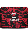 Laptop sleeve with the AC Milan 2026-27 Prematch football shirt design by RIPA Football