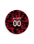 Mouse pad with the AC Milan 2026-27 Prematch football shirt design by RIPA Football