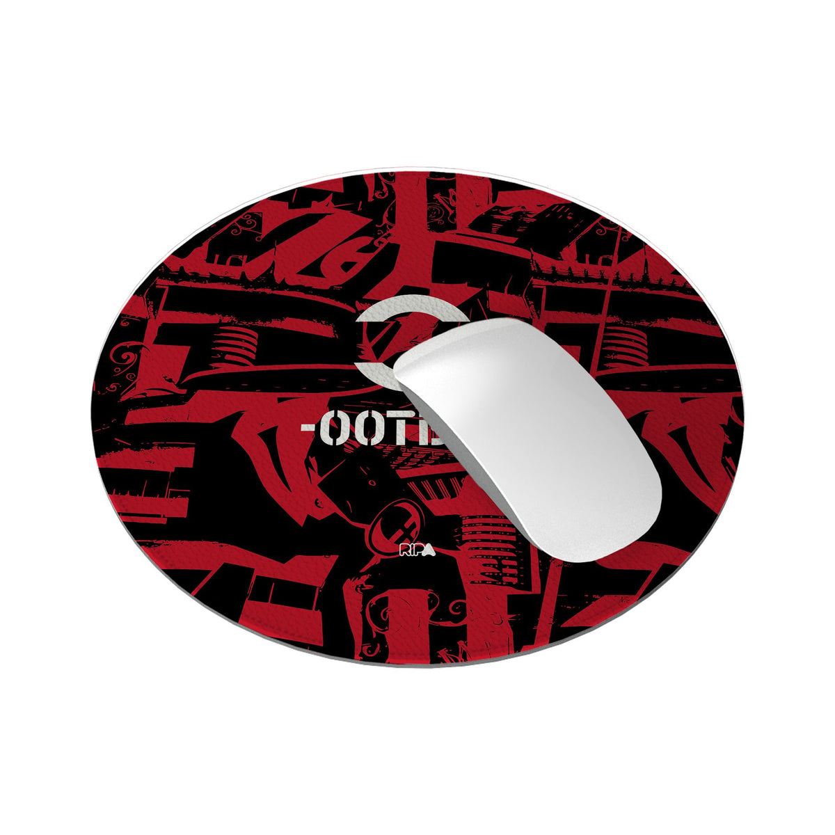 Mouse pad with the AC Milan 2026-27 Prematch football shirt design by RIPA Football
