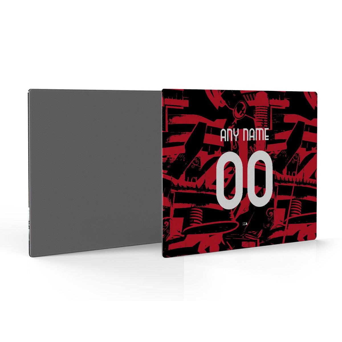 Mouse pad with the AC Milan 2026-27 Prematch football shirt design by RIPA Football