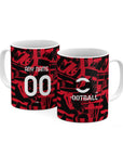 Mug with the AC Milan 2026-27 Prematch football shirt design by RIPA Football
