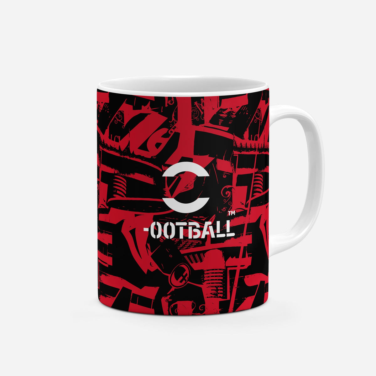 Mug with the AC Milan 2026-27 Prematch football shirt design by RIPA Football