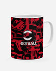 Mug with the AC Milan 2026-27 Prematch football shirt design by RIPA Football