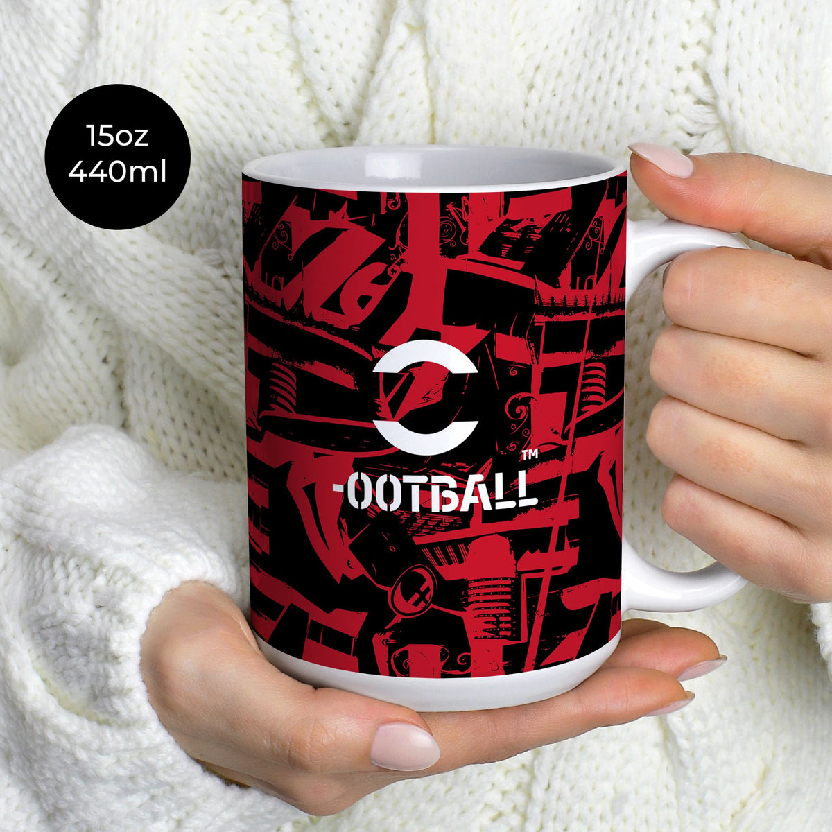 Mug with the AC Milan 2026-27 Prematch football shirt design by RIPA Football