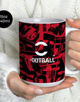 Mug with the AC Milan 2026-27 Prematch football shirt design by RIPA Football