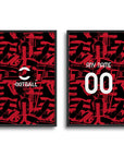 Print with the AC Milan 2026-27 Prematch football shirt design by RIPA Football
