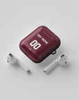 AirPods case with the Aston Villa 2026-27 Home football shirt design by RIPA Football