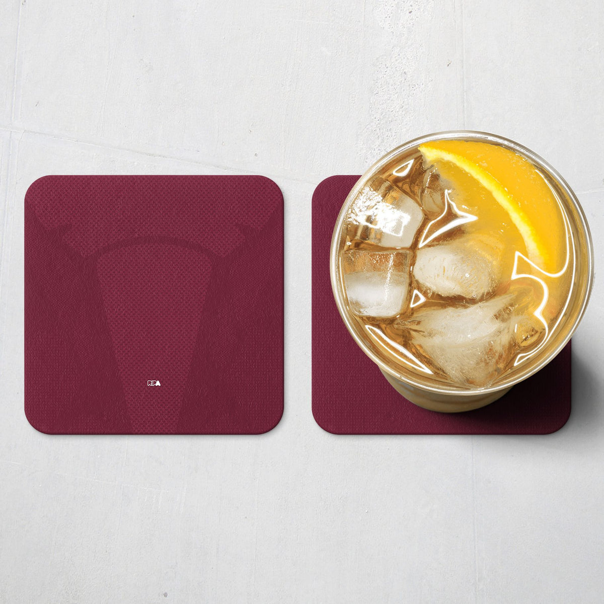 Coaster with the Aston Villa 2026-27 Home football shirt design by RIPA Football