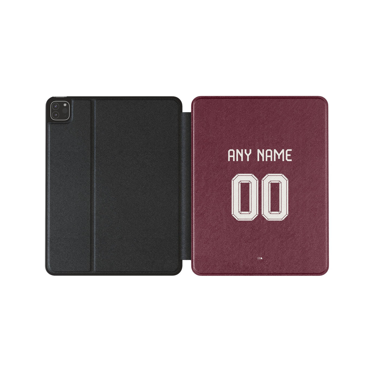 iPad case with the Aston Villa 2026-27 Home football shirt design by RIPA Football
